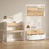 AIYAPLAY Kindertisch mit Sitzbank 5-in-1 Kindersitzgruppe Produktbild-Vorschau 3