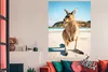 MuchoWow® Poster Känguru - Strand - Braun 120x180 cm - Produktbild-Vorschau 4
