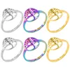 Regenbogen, Silber und Gold verstellbare Ringe mit Produktbild-Vorschau 2