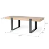 Table de salle à manger -Reproduction chêne Craftsman et Voir les images du produit 8