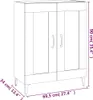 Sideboard Grau Sonoma 69,5x34x90 cm Holzwerkstoff Produktbild-Vorschau 7