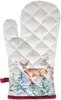 Clayre & Eef Ofenhandschuh 18x30 cm Weiß Rot Baumwolle Produktbild-Vorschau 2