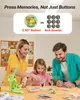 A family is gathered around a table, seemingly engaged in a craft activity involving a button-making machine. Anteprima dell’immagine prodotto