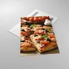 Bilder auf glas - Einteilig - Pizza Käse Tomaten - 80x120cm Produktbild-Vorschau 2