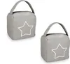 Fermaporta Relaxdays, set da 2 pezzi, motivo a stella, A x Anteprima dell’immagine prodotto 1