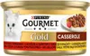 A can of Purina Gourmet Gold cat food with a picture of a white cat and the food. Podgląd zdjęcia produktu