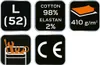NEO TOOLS Schwarz Kurze - Denim Arbeitshose - Produktbild-Vorschau 2