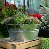 SIENA GARDEN Zinkwanne, silber, Ø 48 x 21 cm Produktbild-Vorschau 4