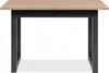 Ausziehbarer Esstisch Damon 120/160x90 - Eiche/anthrazit Produktbild-Vorschau 4