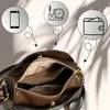 Elegante borsa a tracolla da donna in pelle nera Anteprima dell’immagine prodotto 9