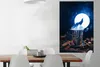 MuchoWow® Poster Wolf heult den Mond an 80x120 cm - Produktbild-Vorschau 2