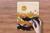 MuchoWow® Mauspad Mousepad Blumen - Gold - Marmor 30x40 cm Produktbild-Vorschau 3