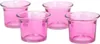 Teelichtgläser geschwungen 63x45 mm, Set 4 Stück, Produktbild-Vorschau 2
