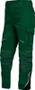 A pair of green work pants with black accents and reflective strips. Produktbild-Vorschau