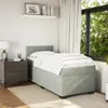 Boxspringbett mit Matratze Hellgrau 90x190 cm Samt Produktbild-Vorschau 3