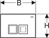 Geberit Betaetig.-Platte DELTA 50 115.135.11.1 f.UP-Spk., Produktbild-Vorschau 9