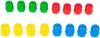 Rows of colored plastic game pieces on a white background. Náhľad obrázku produktu