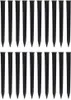 A set of black garden edging stakes arranged in two rows. Podgląd zdjęcia produktu