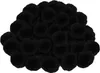 A pile of black pom-poms. Voir les images du produit