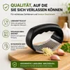 Edelstahl Knoblauchpresse mit ergonomischem Griff – leicht Produktbild-Vorschau 9