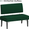 Yaheetech 2-Sitzer Stoffsofa Sitzbank mit Rückenlehne Produktbild-Vorschau 4