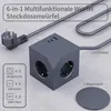 Steckdosenleiste mit USB Typ C Mehrfachsteckdose Würfel Produktbild-Vorschau 5