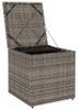vidaXL Kissenbox mit Speicher Grau 50 x 50 x 50 cm Produktbild-Vorschau 3