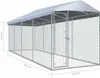 vidaXL Cuccia per cani da esterno con tetto 760x190x225 cm Anteprima dell’immagine prodotto 10
