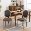 2er-Set Esszimmerstühle Massivholz Landhausstil Produktbild-Vorschau 1
