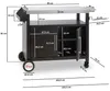 BBQ-Toro Grillwagen 103,5 x 59 x 81 cm, Silber/Schwarz Produktbild-Vorschau 7