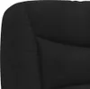 Close-up of a black upholstered furniture item, possibly a couch or chair cushion. Produktbild-Vorschau