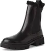 A studio shot of a single black boot. Produktbild-Vorschau