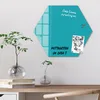 DEQORI Magnettafel Glas 55x48 cm 6-eckig 'Türkis' Produktbild-Vorschau 4