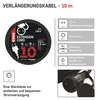 Verlängerungskabel 10 m / 1 Steckdose / schwarz / Gummi-Neopren / 250 V / 1,5 mm2 Vista previa de la imagen del producto