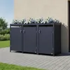 Zelsius Mülltonnenbox 3er mit Pflanzdach für 3 Tonnen | 120 Produktbild-Vorschau 2