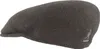 Kangol Flat Cap Schiebermütze 504 aus reiner Wolle in grau