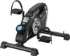 A black mini-exercise bike with a digital display and blue accents, shown on a white background. Náhľad obrázku produktu