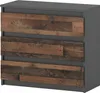 Kommode mit 3 Schubladen Sideboard Schubladenschrank Produktbild-Vorschau 1