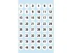 HERMA Numbers 12mm 1-240 paper white black 5 sh., Weiß, Produktbild-Vorschau 9