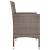 vidaXL Set di 4 sedie e sgabelli da giardino in rattan Anteprima dell’immagine prodotto 5