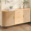 Merax Sideboard mit 3 Schubladen und Schiebetüren, Kommode Produktbild-Vorschau 4