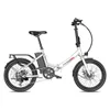 A white electric bicycle is shown against a white background. Podgląd zdjęcia produktu