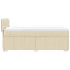 vidaXL Boxspringbett mit Matratze Creme 90x200 cm Stoff Produktbild-Vorschau 5
