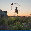 Maximex Solar LED Gartenstecker Katze mit Schmetterling, Produktbild-Vorschau 2