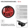 Verlängerungskabel 15 m / 2 Steckdosen / schwarz / Gummi / 250 V / 1,5 mm2 Voir les images du produit