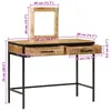 vidaXL Coiffeuse marron 100 x 40 x 120 cm bois massif Voir les images du produit 6