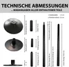 Pole Dance Tanzstange Static& Schwarz höhenverstellbar Produktbild-Vorschau 3