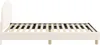 vidaXL Kinderbettgestell mit Kopfteil Creme 90 x 200 cm Produktbild-Vorschau 6