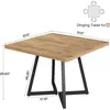 Tavolo da pranzo 80x80 cm, struttura in metallo nero e Anteprima dell’immagine prodotto 2