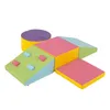 A colorful, multi-piece foam climbing set for children, arranged on a white background. Produktbild-Vorschau